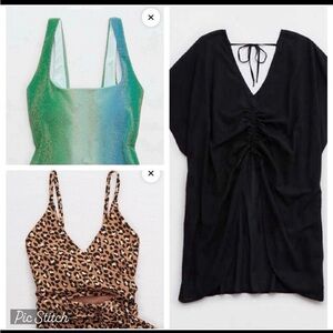 Aerie Swim Lot - 1 Cover-Up & 2 Swimsuits
